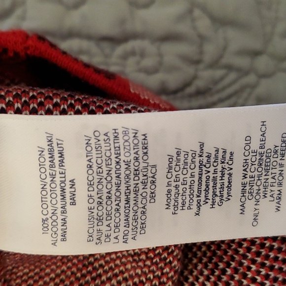 EUC Chaps Red, Black, and White Plaid Asymmetrical Zipper Vest Sz 2X - Picture 6 of 6